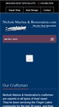 Mobile Screenshot of nicholsmarinaandrestoration.com